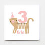 Happy Birthday Kitty Cat Greeting Card, thumbnail 1 of 3