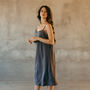 Women's Pure Linen Nightdress Cami Slip Dress, thumbnail 1 of 12