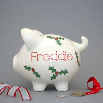 Personalised Christmas Piggy Banks, 6 of 10