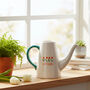Les Fleurs Ceramic Watering Can And Flower Vase, thumbnail 2 of 8