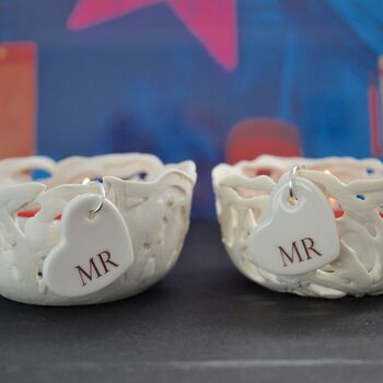 Mr And Mr Candle Holder Wedding Gift, 3 of 8