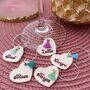 Personalised Hen Party Glass Charms, thumbnail 1 of 7