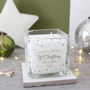 First Married Christmas Snowflake Scented Candle, thumbnail 3 of 5
