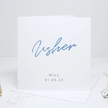Usher Personalised Wedding Card, 2 of 4