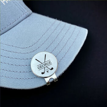 Personalised Golf Ball Marker Hat Clip And Markers, 4 of 4