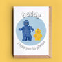 Lego Daddy Birthday Or Father's Day Card, thumbnail 1 of 2
