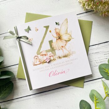 Handmade Fairy Birthday Card With Any Age, 3 of 6