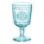 Blue Floral Goblet Wine Glass, thumbnail 2 of 3