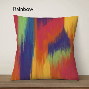 Abstract Northern Lights Square Cushion, Many Colours, 5 of 7