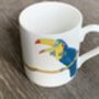 Toucan Print Illustrated Mug Sets Of Two, Four Or Six, thumbnail 2 of 6