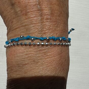 Ball Bracelet With Thread Bracelet In Choice Of Colours, 5 of 7