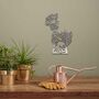 Metal Cat And Butterfly Garden Wall Art; Birthday Gift, thumbnail 4 of 10