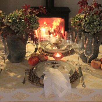 Yellow Floral Tablecloth, 4 of 7