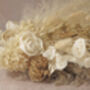 Boho Bridal Dried Flower Wedding Bouquet, thumbnail 3 of 3
