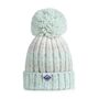 Peppermint White Gradient Reflective Super Bobble Hat, thumbnail 3 of 4