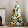 Green, Gold And White Balloon Christmas Tree, thumbnail 1 of 3