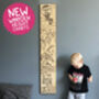 Personalised Monochrome Mountain Adventure Height Chart, thumbnail 11 of 11