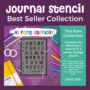 The Bestseller Collection: Font Journal Stencils, thumbnail 1 of 7
