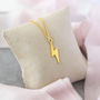 Gold Plated Lightning Bolt Necklace, thumbnail 5 of 8