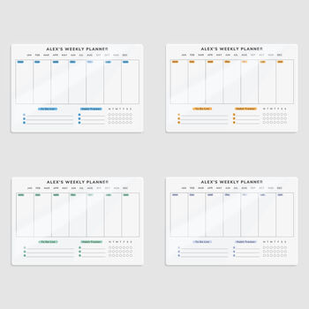 Personalised Weekly Planner Acrylic Sign, 3 of 11