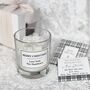 Personalised Christmas Candle Gift Boxed / Snowflake Design, thumbnail 3 of 8