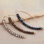 Crystal Threader Earrings, thumbnail 1 of 8