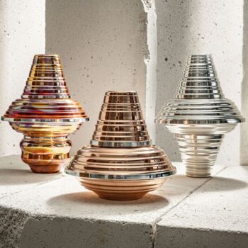 Serrated Rainbow Patina Copper Cup – Handmade 250ml, 5 of 7