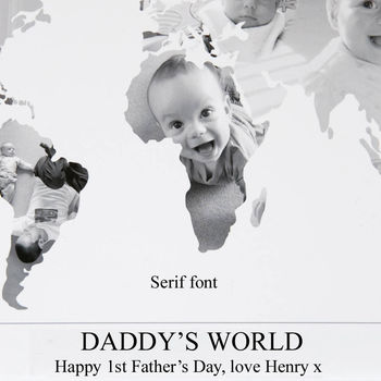 Personalised Dad's World Photo Gift Map, 8 of 12