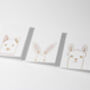Cute Animal Foil Printed Cards Set Of Six, thumbnail 6 of 6
