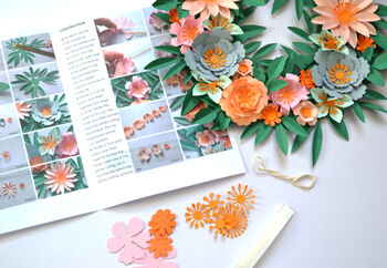 Paper Flower Wreath Craft Kit, 4 of 4