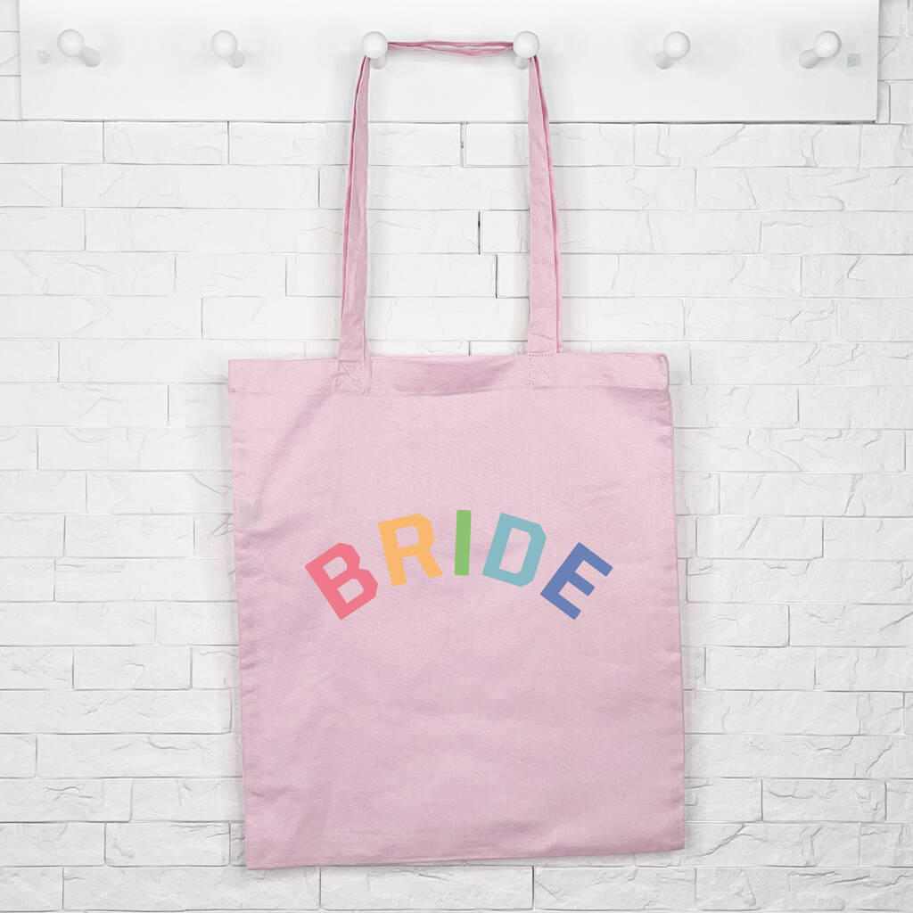 Bride Rainbow Tote Bag