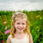 Blush Pink And Ivory Flower Girl Crown, thumbnail 8 of 8