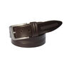 Men's Thick Dark Brown Leather Belt Free Personalisation, thumbnail 3 of 7