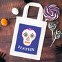 Personalised Day Of The Dead Skull Bag, thumbnail 1 of 2