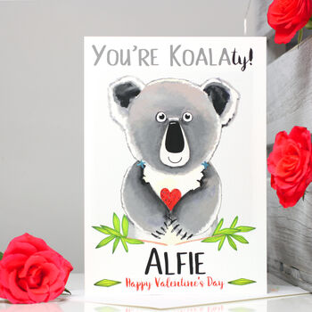Personalised 'You're Koalaty' Koala Card, 9 of 11