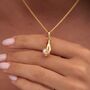18ct Gold Hand And Pearl Charm Necklace, thumbnail 1 of 7