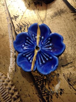 Blue Kintsugi Incense Holder, 2 of 4