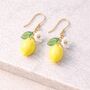 Lemon Charm Drop Earrings, thumbnail 1 of 3