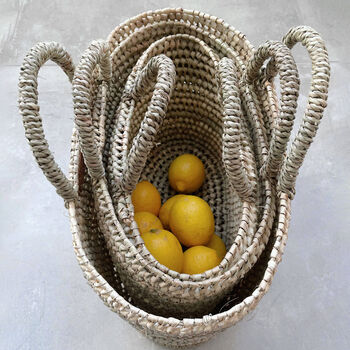 Oval Open Weave Nesting Baskets, 3 of 7