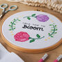 'Take Time To Bloom' Cross Stitch Kit, thumbnail 2 of 5