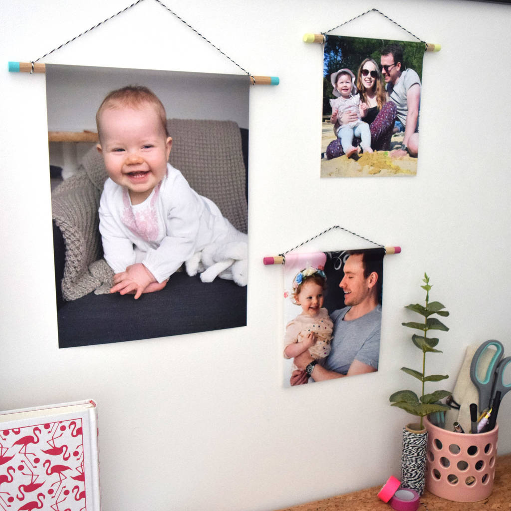 Personalised Photo Wall Hanging Print By Little Pea Studio
