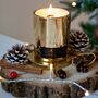 Shortbread Winter Candle Handmade In UK , Wood Wick, thumbnail 1 of 2