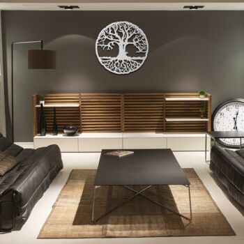 Circular Plywood Tree Of Life Wall Art Handmade In The UK, 6 of 9