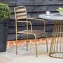 Set Of Two Bronze Retro Arm Chairs, thumbnail 1 of 2