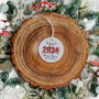 Personalised 2024 Baby's First Christmas Ceramic Decoration, thumbnail 3 of 4