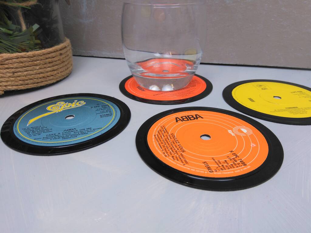 Personalised Abba Vinyl Coasters, 1 of 4