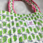 Handmade Neon Quilted Tote Bag, thumbnail 8 of 8