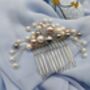 Pearl Hair Comb With White, Grey And Lilac Pearls, thumbnail 8 of 9