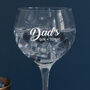 Personalised Engraved Glass Gin Goblet Gift For Mum And Dad, thumbnail 1 of 4