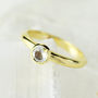 Solid Gold Moonstone Solitaire Ring, thumbnail 1 of 4